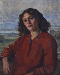 Lettice Ramsey (Portait by her mother Frances Baker, probably painted in 1915)