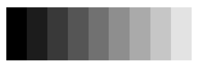 Grey scale test chart